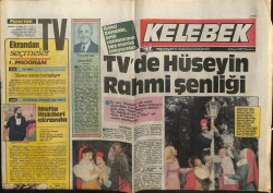 Hürriyet Gazetesi Kelebek Eki 4 Mayıs 1987 - TVde Hüseyin Rahmi Şenliği GZ61894 - 1