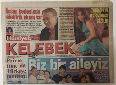 Hürriyet Gazetesi Kelebek Eki 4 Mayıs 2005 - Prime Timeda Türkiye Tanıtımı , İstanbul Hollywood Usulü Aksiyon Yaşıyor GZ20032 - 1