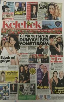 Hürriyet Gazetesi Kelebek Eki 4 Nisan 2017 -Geyik Yetseydi Dünyayı Ben Yönetirdim GZ45317 - 2
