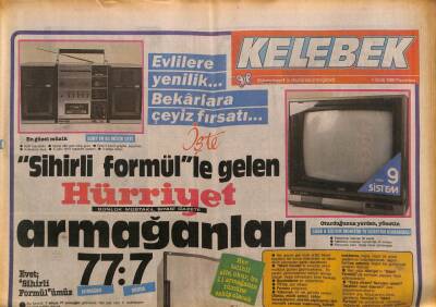 Hürriyet Gazetesi Kelebek Eki 4 Ocak 1988 - Bill Cosbyden Samimi İtiraf Son Filmimi İzlemeyin GZ93927 - 1