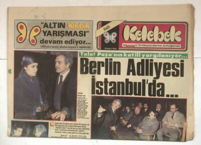 Hürriyet Gazetesi Kelebek Eki 4 Şubat 1986 - Berlin Adliyesi İstanbulda... GZ8216 - 1