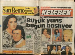 Hürriyet Gazetesi Kelebek Eki 4 Şubat 1987 - San Remonun Misafir Sanatçıları GZ63584 - 2