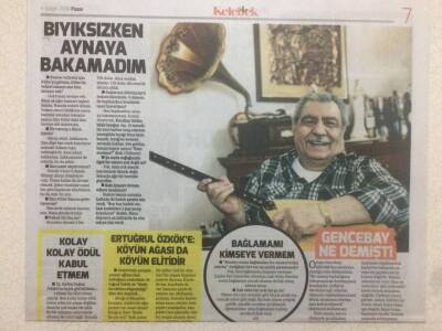 Hürriyet Gazetesi Kelebek Eki 4 Şubat 2018 - Arif Sağ Orhan Gencebaya Bir Daha Güvenmem GZ50127 - 1