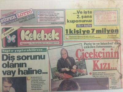 Hürriyet Gazetesi Kelebek Eki 4 Temmuz 1985 - Vücudunuz Gerilsin Sinirleriniz Gevşesin GZ32837 - 1