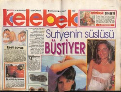 Hürriyet Gazetesi Kelebek Eki 4 Temmuz 1990 - Sütyenin Süslüsü Büstiyer GZ63398 - 1
