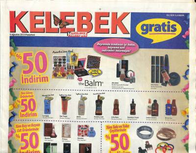 Hürriyet Gazetesi Kelebek Eki 5 Ağustos 2013 - Ayşe Hatunun Model Aşkı GZ115917 - 1