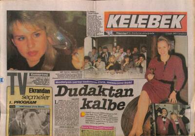 Hürriyet Gazetesi Kelebek Eki 5 Aralık 1987 - Tek Uzmanımız Esra Onat GZ63608 - 1