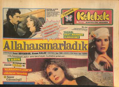 Hürriyet Gazetesi Kelebek Eki 5 Kasım 1983 - Bu Gelinlik , Sezer Güvenirgilin Gerçek Gelinliğidir GZ126958 - 1