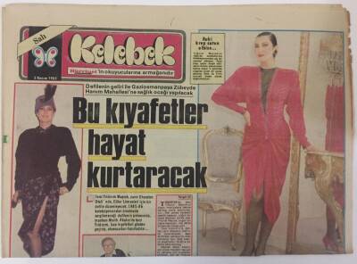Hürriyet Gazetesi Kelebek Eki 5 Kasım 1985 - Terzi Yıldırım Mayruk Sheraton Otelinde , Etiler Lionesleri İçin Bir Defile Düzenleyecek GZ16765 - 2