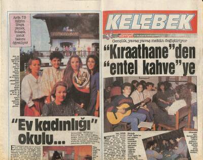 Hürriyet Gazetesi Kelebek Eki 5 Kasım 1988 - Hülya Avşardan Festival Açan Film GZ82790 - 1