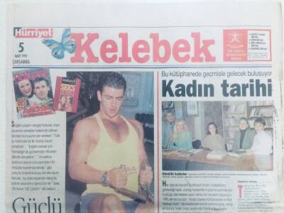 Hürriyet Gazetesi Kelebek Eki 5 Mart 1997 - Güçlü Erkeğin Efsanesi GZ40472 - 1