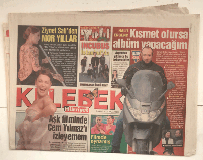 Hürriyet Gazetesi Kelebek Eki 5 Mart 2007 - Hülya Avşar Madonnaya Karşı GZ5177 - 1