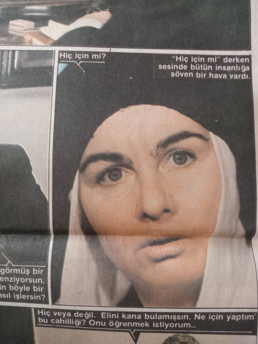 Hürriyet Gazetesi Kelebek Eki 5 Nisan 1983 - Fatma Girik Bu Toprağın Kızları! GZ142482 - 2