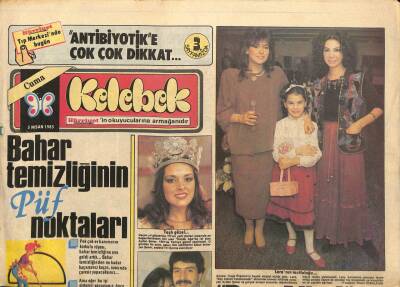Hürriyet Gazetesi Kelebek Eki 5 Nisan 1985 - Güzel Yıldız Pia Zadoranın Kalkık Ve Hokka Gibi Dedikleri Burnu Artık İlgi Görmüyor GZ92099 - 1