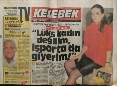 Hürriyet Gazetesi Kelebek Eki 5 Nisan 1987 - Müjde Ar Lüks Kadın Değilim GZ63560 - 2