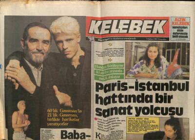 Hürriyet Gazetesi Kelebek Eki 5 Şubat 1987 - Paris İstanbul Hattında Bir Sanat Yolcusu GZ63583 - 2