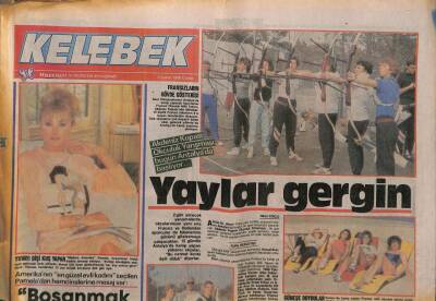 Hürriyet Gazetesi Kelebek Eki 5 Şubat 1988 - Aydemir Akbaş , Komediye Biraz da Dram Karacak GZ93948 - 1