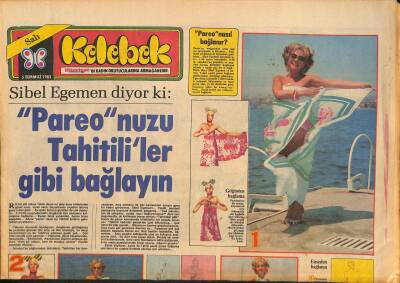 Hürriyet Gazetesi Kelebek Eki 5 Temmuz 1983 - Çinde 1den Fazla Çocuğa İzin Yok... - Sibel Egemen Diyor Ki GZ127105 - 1