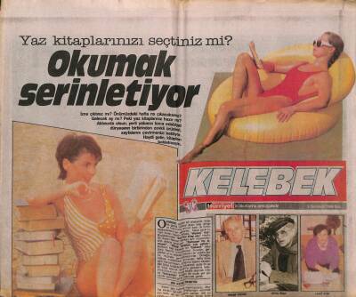 Hürriyet Gazetesi Kelebek Eki 5 Temmuz 1988 - Hamile Nükhet Duru , Sıcaklar Bastırmadan Stüdyoya Kapandı GZ94888 - 1
