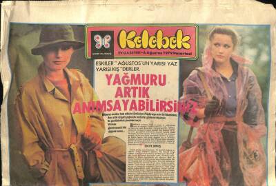 Hürriyet Gazetesi Kelebek Eki 6 Ağustos 1979 - Münir Özkul İbişin Rüyası Adlı TV Filmi İçin Bu Şekle Büründü GZ96478 - 1