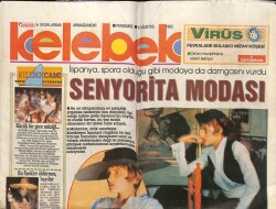Hürriyet Gazetesi Kelebek Eki 6 Ağustos 1992 - Senyorita Modası GZ63681 - 1
