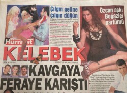 Hürriyet Gazetesi Kelebek Eki 6 Aralık 2005-Zeta Jones İle Michael Douglas ın Düğünleri Herkesi Susturdu GZ45112 - 1