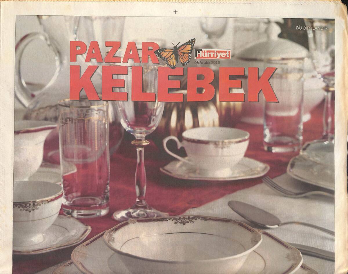 Hürriyet Gazetesi Kelebek Eki 6 Aralık 2015 - İzzet Çapa: Mendilim Benden Daha Meşhur - Gupse Özay Barış Arduç Ayrıldılar Mı? GZ135813 - 1
