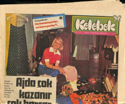 Hürriyet Gazetesi Kelebek Eki 6 Ekim 1974 - Ediz Hun Hamile Eşini Hergün Tartıyor GZ115170 - 1