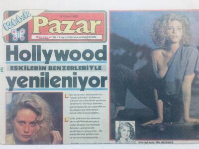 Hürriyet Gazetesi Kelebek Eki 6 Ekim 1985 - Hollywood Yenileniyor GZ42249 - 1