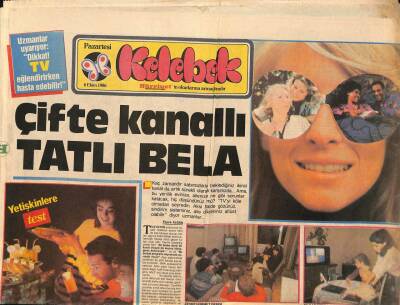Hürriyet Gazetesi Kelebek Eki 6 Ekim 1986 - Orhan Erçin Ve Virgül , Anadolu Yollarında GZ92073 - 1