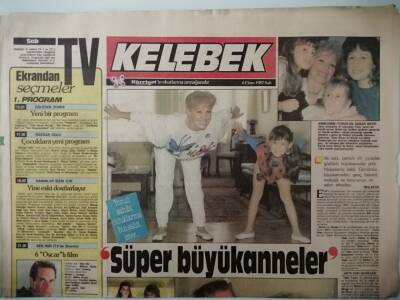 Hürriyet Gazetesi Kelebek Eki 6 Ekim 1987 Esin Afşarın Parçalarından Yeni Bir Ritm -GZ37280 - 1