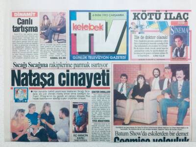 Hürriyet Gazetesi Kelebek Eki 6 Ekim 1993 - Nataşa Cinayeti GZ42787 - 1