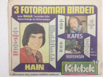Hürriyet Gazetesi Kelebek Eki 6 Eylül 1974 - Müşerref Tezcan Sahneye Çıkıyor GZ50519 - 1