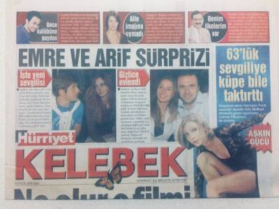 Hürriyet Gazetesi Kelebek Eki - 6 Eylül 2005 - Sezen Aksudan Gamze Özçelik İçin Rica GZ46700 - 1