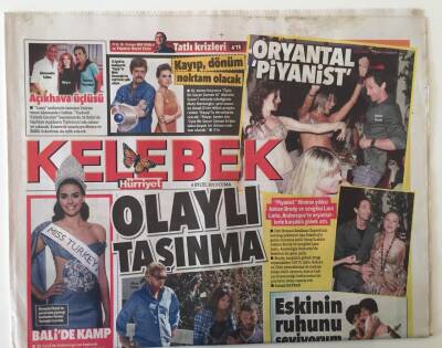 Hürriyet Gazetesi Kelebek Eki 6 Eylül 2013 - Murat Boz 3 Katlı İstanbul da Dev Sahnede Şarkılarını Seslendirildi GZ26922 - 1