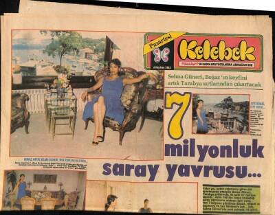 Hürriyet Gazetesi Kelebek Eki 6 Haziran 1983 - Selma Güneri , Boğazın Keyfini Artık Tarabya Sırtlarından Çıkartacak GZ114461 - 1