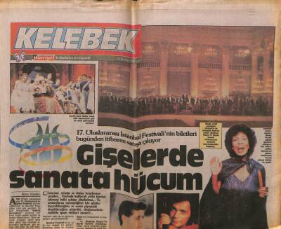 Hürriyet Gazetesi Kelebek Eki 6 Haziran 1989 - Gişelerde Sanata Hücum GZ63861 - 1