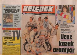 Hürriyet Gazetesi Kelebek Eki 6 Kasım 1987 - Abdullah Şahin Kadın Kılığında GZ63628 - 1