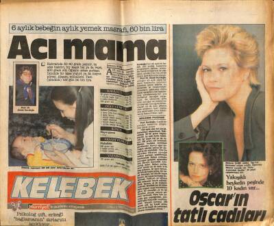 Hürriyet Gazetesi Kelebek Eki 6 Mart 1989 - Nazan Şorayın En Büyük Sırrı Süper Tuvaletin Fiyatı Ambargolu GZ113704 - 1