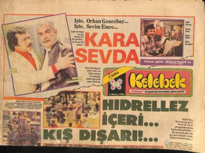 Hürriyet Gazetesi Kelebek Eki 6 Mayıs 1983 - Eski İstanbulda Hıdrellezin Kalbi Kâğıthanede Atardı... GZ115094 - 1