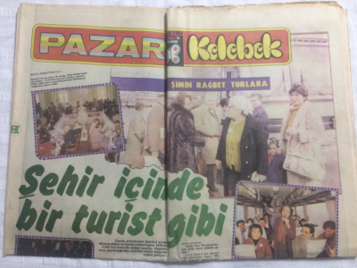 Hürriyet Gazetesi Kelebek Eki 6 Mayıs 1984 - Şehir İçinde Bir Turist Gibi - GZ21076 - 1