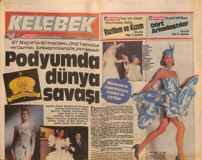 Hürriyet Gazetesi Kelebek Eki 6 Mayıs 1989 - Bayram Eğlencesi * Zeki Müren - Nilüfer GZ113719 - 1