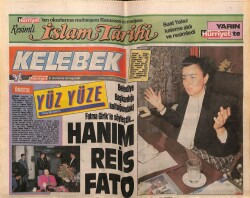 Hürriyet Gazetesi Kelebek Eki 6 Nisan 1989 - Hanım Reis Fatma Girik GZ63491 - 1