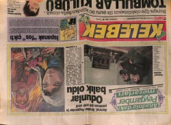 Hürriyet Gazetesi Kelebek Eki 6 Nisan 1990 - Yıldız Kenterin Büyük Nefreti GZ63603 - 2