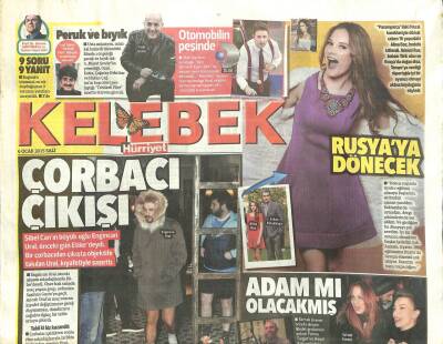 Hürriyet Gazetesi Kelebek Eki 6 Ocak 2015 - Doğulu Kardeşler, Furkan Palalı Sette Donuyordu GZ101205 - 1
