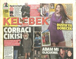 Hürriyet Gazetesi Kelebek Eki 6 Ocak 2015 - Doğulu Kardeşler, Furkan Palalı Sette Donuyordu GZ101205 - 2