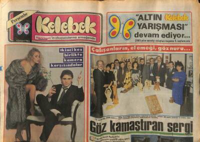 Hürriyet Gazetesi Kelebek Eki 6 Şubat 1986 - Banu Alkanın Yeni Gözdesi... GZ113620 - 1