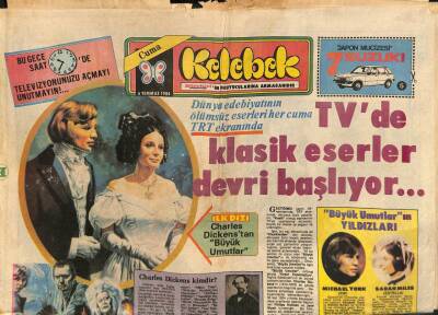 Hürriyet Gazetesi Kelebek Eki 6 Temmuz 1984 - Her An Yeni Bir Müzik Türü Doğabilir * Orhan Gencebay GZ114364 - 1
