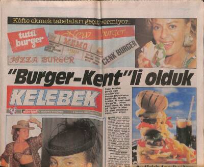 Hürriyet Gazetesi Kelebek Eki 6 Temmuz 1988 - Sibel Canın Başında Avrupa Bir Tutku Dolaşıyor GZ93907 - 1