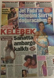 Hürriyet Gazetesi Kelebek Eki 6 Temmuz 2005-Jet Fadılın Bebeğini Siirtte Doğuracağım GZ45314 - 1